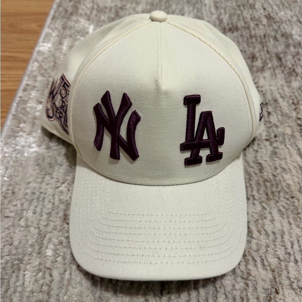 New Era Cream and Purple Baseball Cap